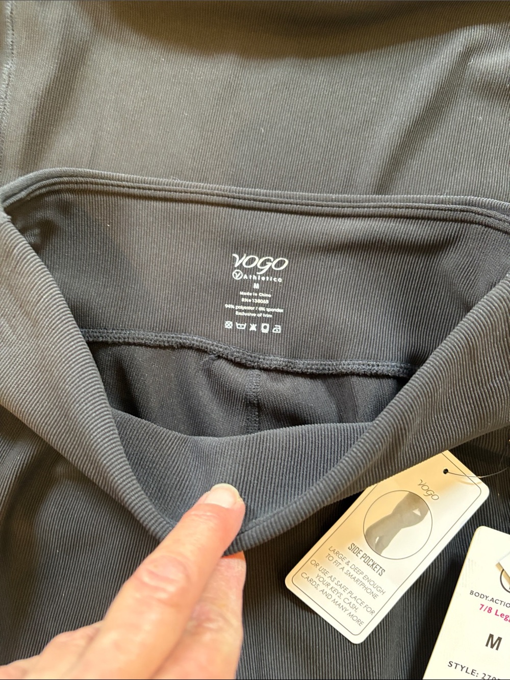 VOGO athletics Black Quarter-Zip Performance Top & Leggings Set - Picture 7 of 7